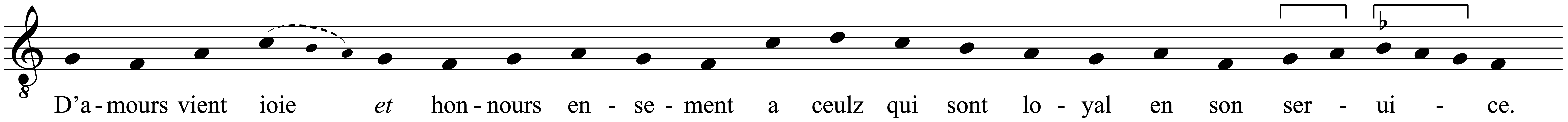 Work musical notation